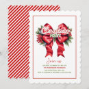 Search for berry christmas invitations Red bow