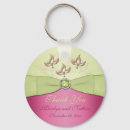 Search for rose wedding thank key rings Pink