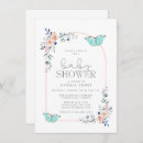 Search for butterfly baby girl shower invitations Floral