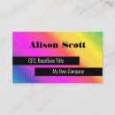 Search for rainbow business cards Beauty