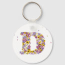 Search for letter d key rings Flowers