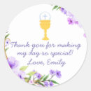 Search for first communion favor stickers Watercolor