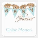Search for bunting baby shower stickers Blue