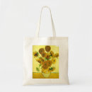Search for van gogh sunflowers tote bags Yellow