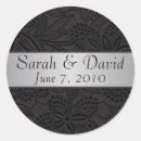 Search for ribbon wedding stickers Black and white