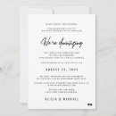 Search for downsize invitations Black and white