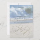 Search for hearts in the sand invitations Ocean