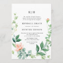 Search for mint and peach wedding invitations Greenery
