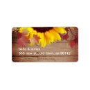 Search for barn return address labels Sunflowers