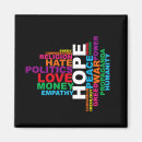 Search for word cloud magnets Hope