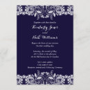 Search for royal blue and white wedding invitations Modern