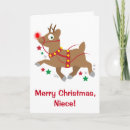 Search for for niece christmas cards Reindeer