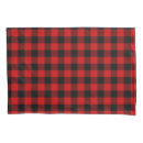 Search for red plaid pillowcases Buffalo check