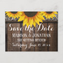 Search for sunflower save the date postcards Country