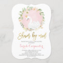 Search for swan invitations Pink and gold