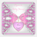 Search for diamond baby shower stickers It's a girl