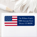 Search for red white and blue return address labels Elegant