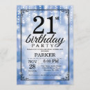 Search for blue 21st birthday invitations Twenty one birthday