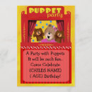 Search for puppet invitations Cute