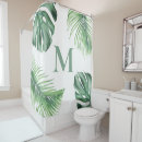 Search for palm leaf shower curtains Nature
