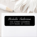 Search for hand lettered return address labels Minimalist