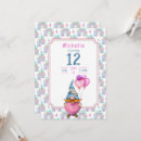 Search for gnomes invitations Pink