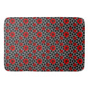 Search for goth bath mats Red and black