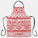 Search for nativity aprons Red