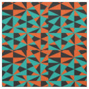 Search for teal geometric fabric Orange