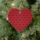Search for lace christmas tree decorations Red