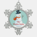 Search for snowman family christmas tree decorations Keepsake