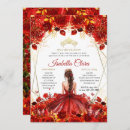 Search for red and gold quinceanera invitations Daughter