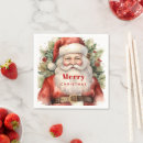Search for santa napkins Winter