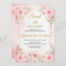Search for cherry blossom sweet 16 Rose gold modern geometric