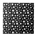 Search for black and white polka dot tiles Geometric