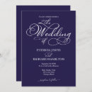 Search for navy blue and white invitations Calligraphy