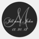 Search for white save the date stickers Monograms