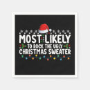 Search for ugly christmas sweater napkins Xmas