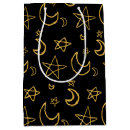 Search for moon and stars gift bags Black