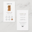 Search for cookies business cards Chocolate chip cookie
