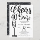 Search for mens formal birthday invitations Black and white