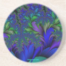 Search for peacock feather coasters Turquoise