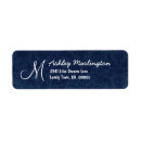 Search for blue damask return address labels Navy