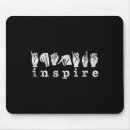 Search for american sign language mousepads I love you