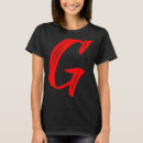 Search for alphabet letter g clothing Graphic
