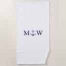 Search for couple beach towels Navy blue and white