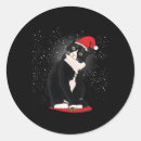 Search for snow cat stickers Santa claus