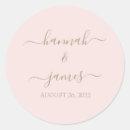 Search for blush gold wedding stickers Girly