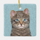 Search for tabby cat christmas tree decorations Cute