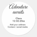 Search for in the beginning stickers The adventure begins